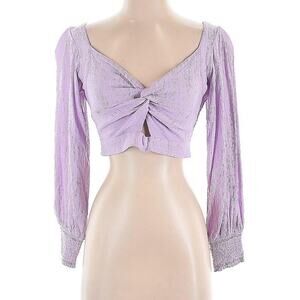 Band Band of Gypsies Lilac Long Sleeve Sweetheart Neckline